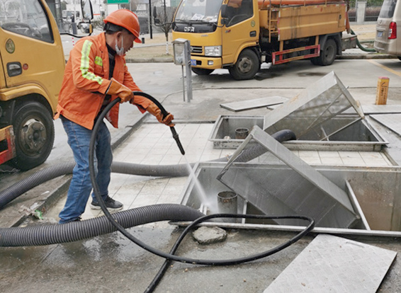 志仲镇隔油池清理